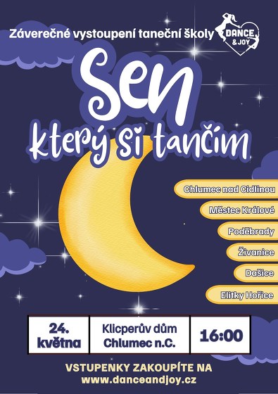 Plakát události Taneční vystoupení Dance&Joy Chlumec nad Cidlinou