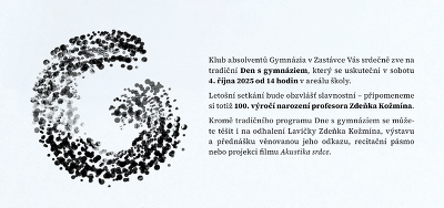 Plakát události Den s gymnáziem