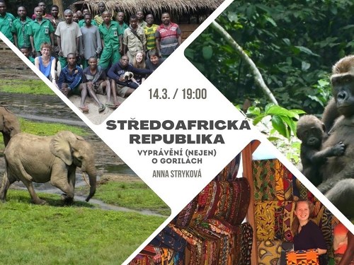 Plakát události Středoafrická republika - vyprávění (nejen) o gorilách