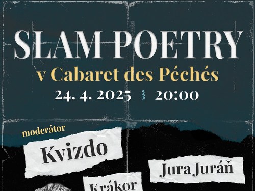 Plakát události Slam poetry exhibice