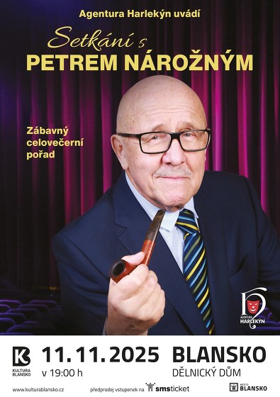 Plakát události Setkání s Petrem Nárožným