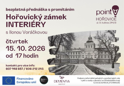Plakát události Přednáška: Hořovický zámek – Interiéry s Ilonou Voráčkovou