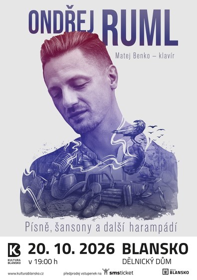 Plakát události Ondřej Ruml - Písně, šansony a další harampádí
