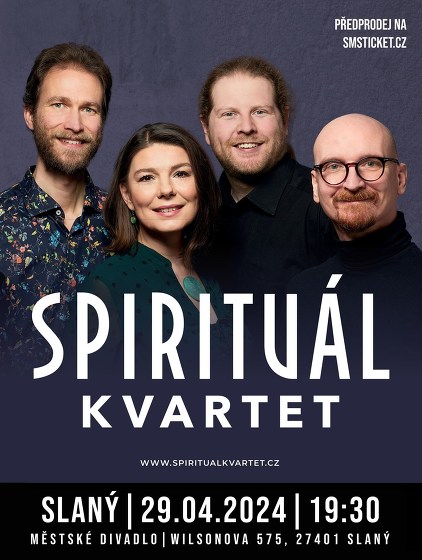 Plakát události Spiritual Kvartet | Slaný