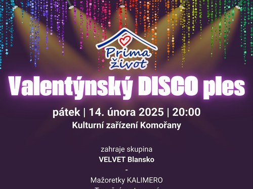 Plakát události Valentýnský Disco ples