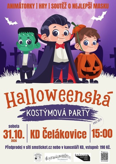 Plakát události Halloweenská kostýmová party - pro děti