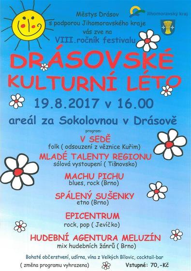 Plakát události Drásovské kulturní léto