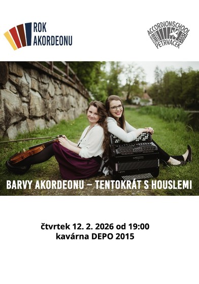 Plakát události Barvy akordeonu - tentokrát s houslemi