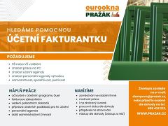 PRAŽÁK s.r.o. nabízí práci na pozici Pomocná účetní/fakturantka v obci Milotice
