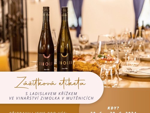 Plakát události Zážitková etiketa s Ladislavem Křížkem ve vinařství