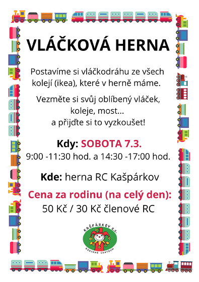 Plakát události Vláčková herna