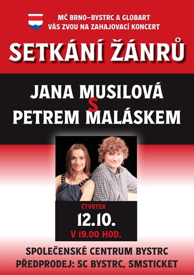 Plakát události Jana Musilová a Petr Malásek