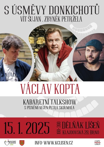 Plakát události S úsměvy Donkichotů - Václav Kopta