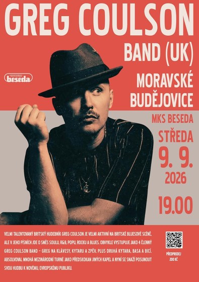 Plakát události Greg Coulson Band (UK)