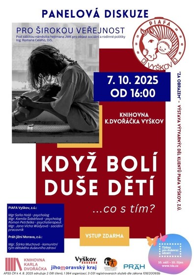 Plakát události Když bolí duše dětí ... Co s tím?