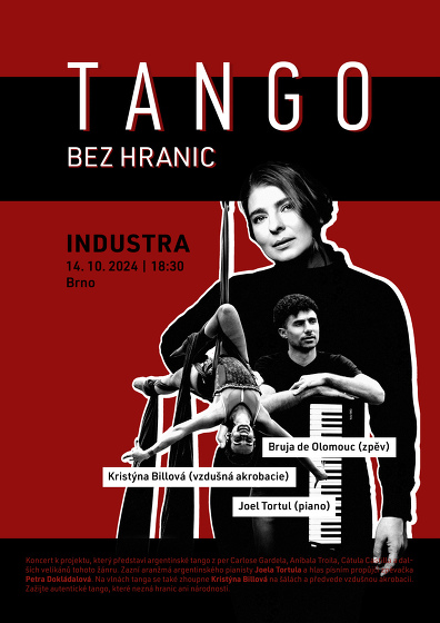 Plakát události Tango bez hranic - Bruja de Olomouc & Joel Tortul