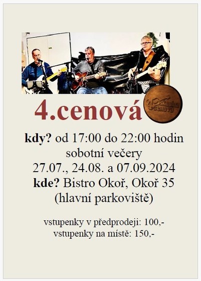 Plakát události Oldies Párty s kapelou 4.CENOVÁ