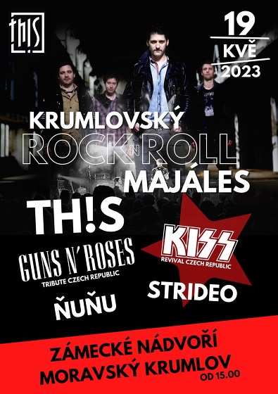 Plakát události Krumlovský Rock N' Roll Majáles 2023
