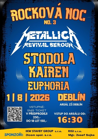 Plakát události Rocková noc Deblín