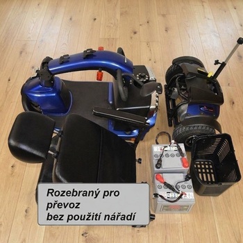 Elektrický tříkolový skútr pro seniory a ZTP