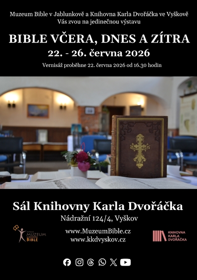 Plakát události Bible včera, dnes a zítra, výstava