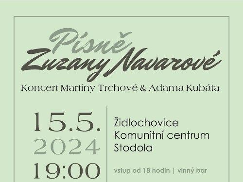 Plakát události Písně Zuzany Navarové
