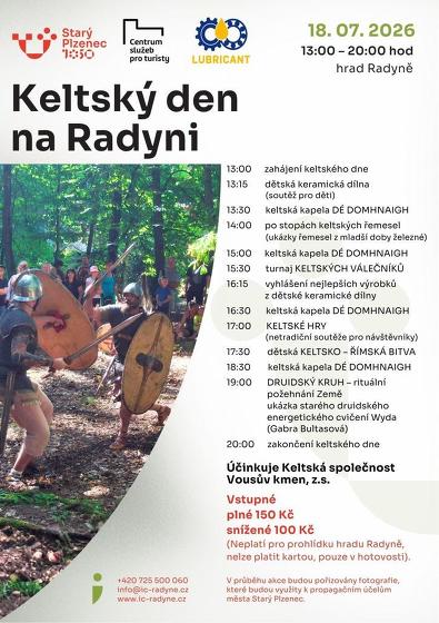 Plakát události Keltský den na Radyni