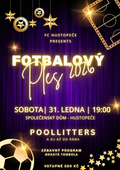 Plakát události Fotbalový ples FC Hustopeče