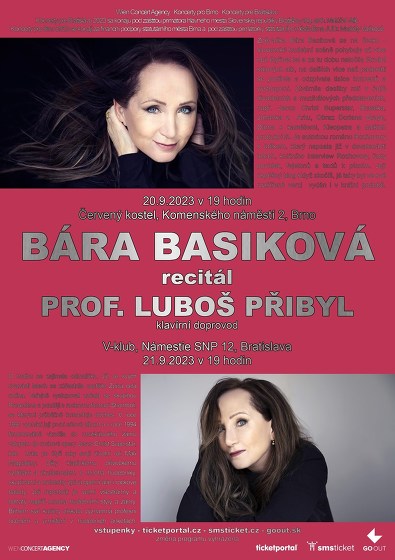 Plakát události Bára Basiková, recitál
