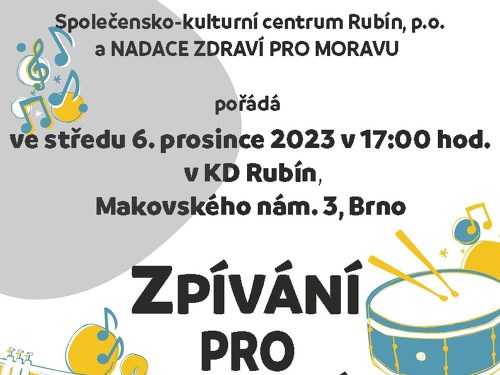 Plakát události Zpívání pro zdraví