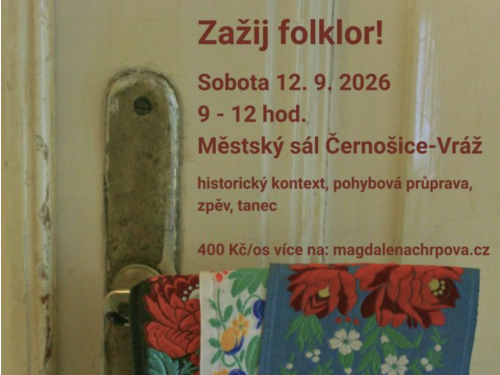 Plakát události Workshop Zažij folklor