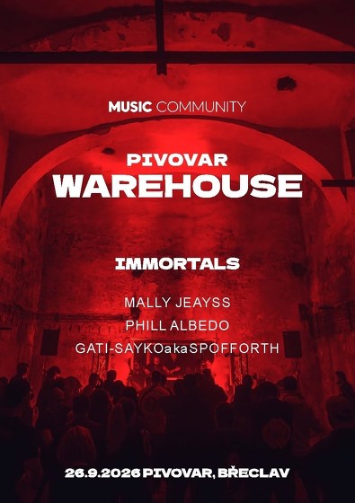 Plakát události Pivovar Warehouse - BŘECLAV