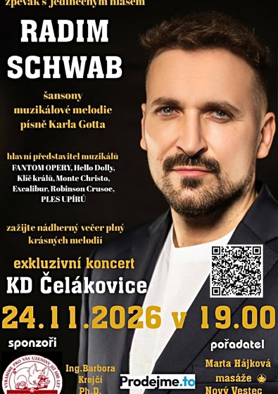 Plakát události Radim Schwab: Fantom Opery v Čelákovicích