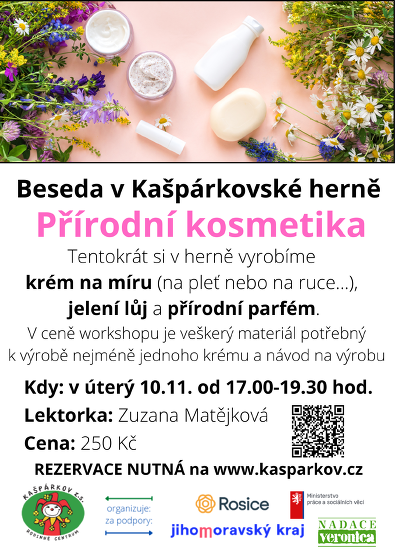 Plakát události Workshop - Přírodní kosmetika