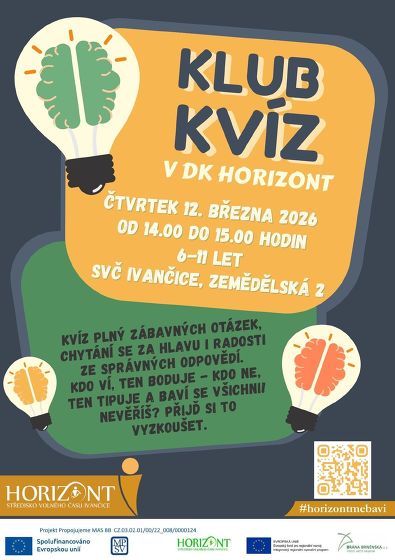 Plakát události Klub kvíz březen 26