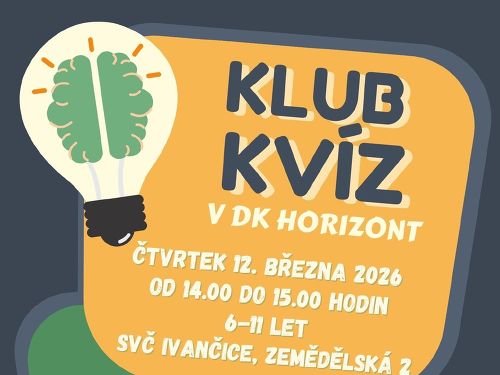 Plakát události Klub kvíz březen 26