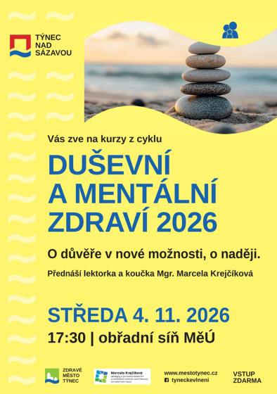 Plakát události O důvěře v nové možnosti, o naději.