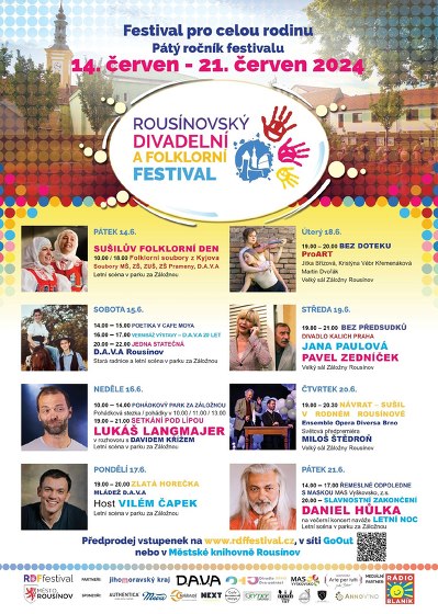 Plakát události Rousínovský divadelní a folklorní festival