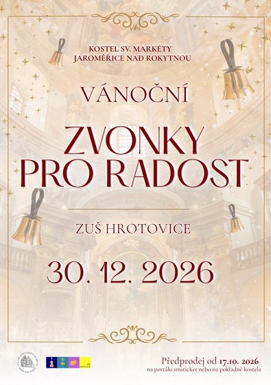 Plakát události Vánoční Zvonky pro radost - ZUŠ Hrotovice, 16:00