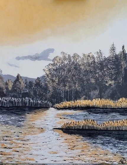 Plakát události Výstava obrazů | Instantní útěky | Kristýna Sokolová