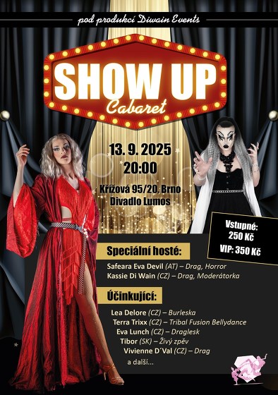 Plakát události ShowUp Cabaret