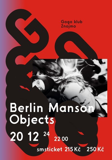 Plakát události Berlin Manson + Objects