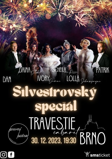 Plakát události Travestie Cabaret Brno: Silvestrovský speciál