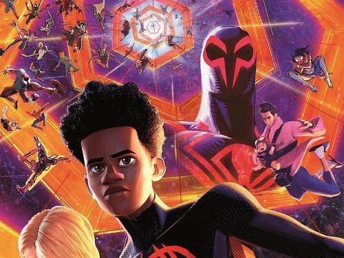 Plakát události Spiderman napříč paralelními světy