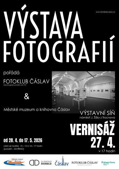 Plakát události Výstava fotografií Fotoklubu Čáslav