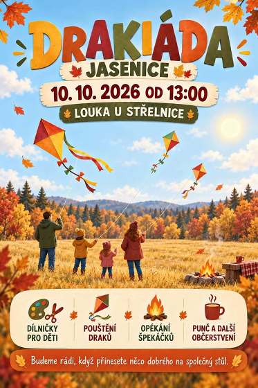 Plakát události Drakiáda Jasenice