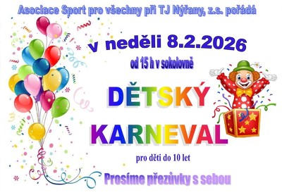 Plakát události Dětský karneval