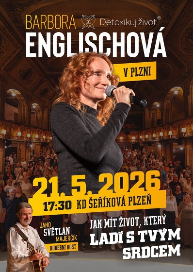 Plakát události Barbora Englischová - Detoxikuj tour 2026 - Plzeň