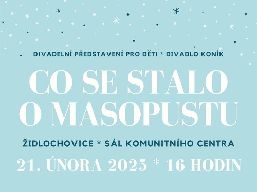 Plakát události Co se stalo o masopustu