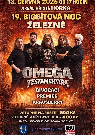 Plakát události 19. Bigbítová noc Železné